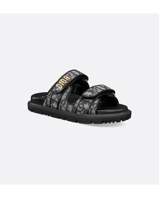Dior Black Christian Act Slides