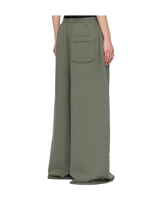 Lu'u Dan Green Bontan Drawstring Sweatpants for men