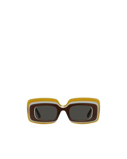 Loewe Multicolor Rectangle Frame Sunglasses