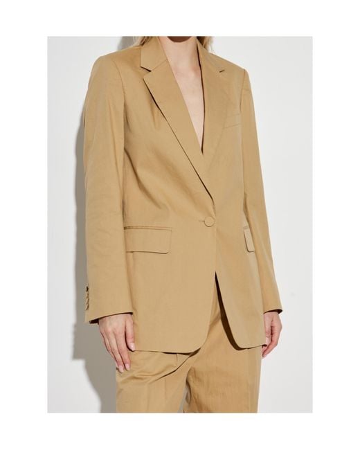 Dries Van Noten Natural Long-Sleeved Suit Jacket