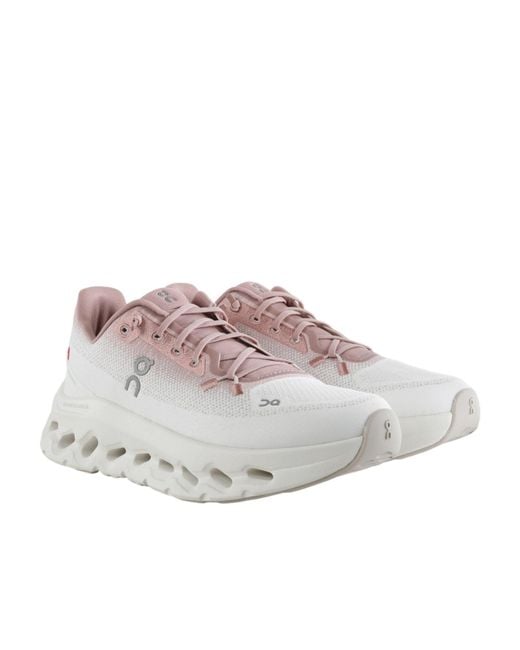 On Shoes Gray Round-Toe Sneakers