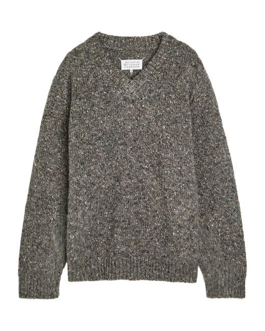 Maison Margiela Gray Wool Jumper