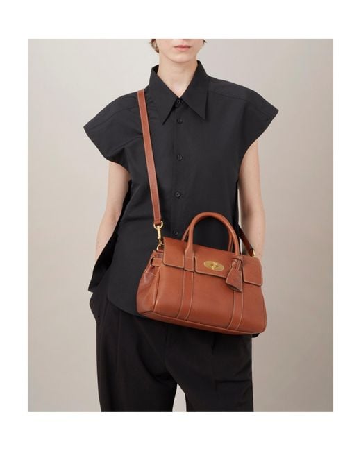 Mulberry Brown Bayswater Small Top Handle Bag