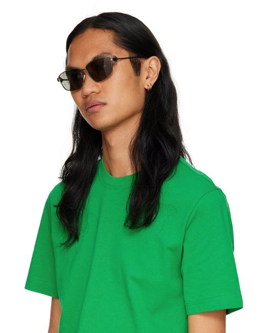 Bottega Veneta Metallic Logo Sunglasses for men