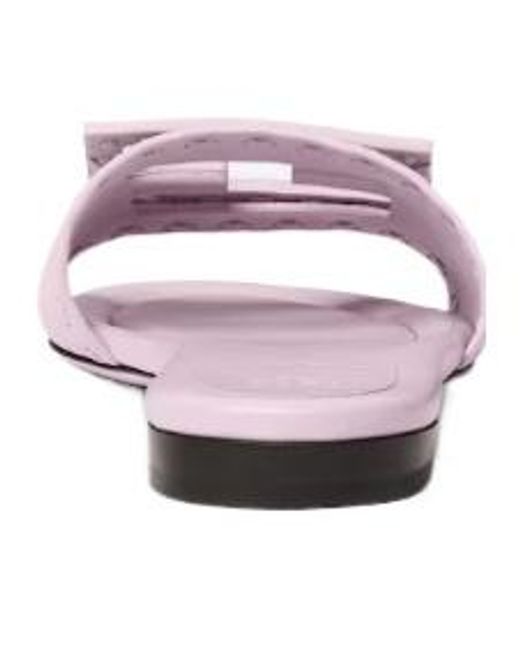Fendi Pink Baguette Ff Slip-On Slides