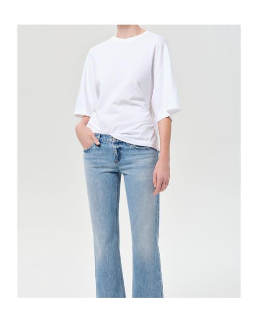 Agolde White Theo T-Shirt