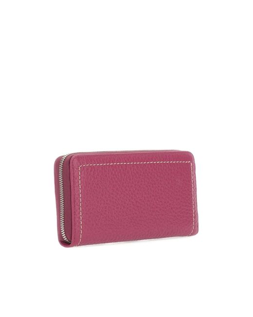 Gianni Chiarini Purple Bubble Zip-Around Wallet