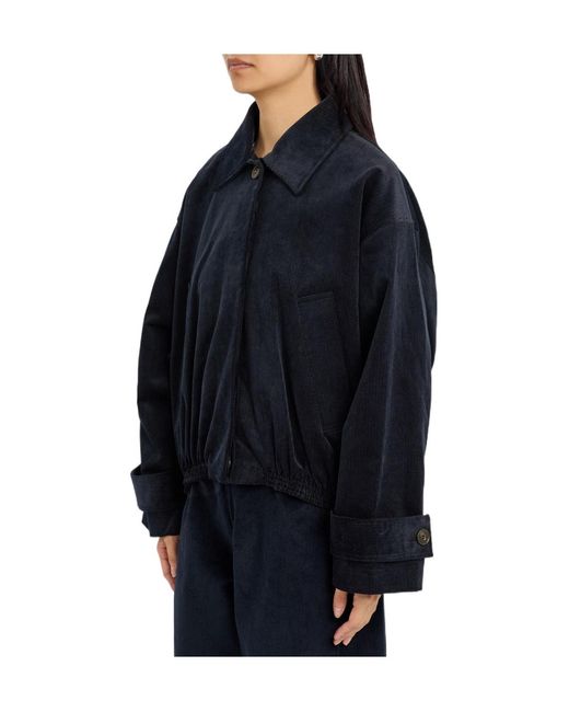 Rohe Blue Solid Colour Corduroy Jacket