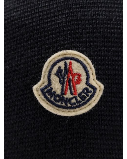 Moncler Blue Long-Sleeved Padded Cardigan for men