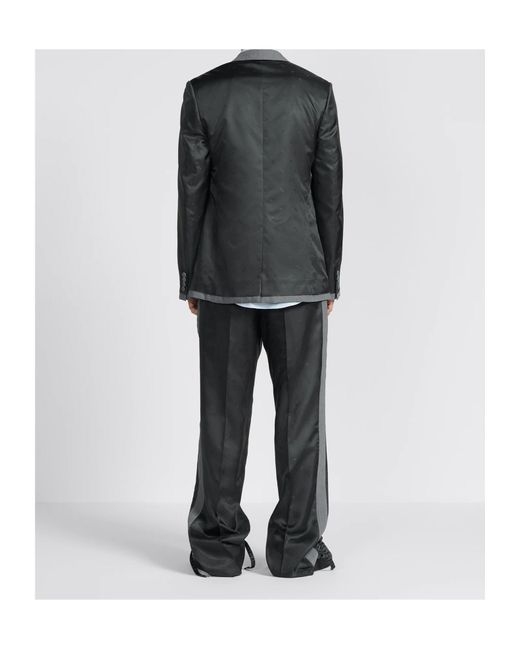 Dior Gray Homme Button Detailed Straight Leg Pants for men