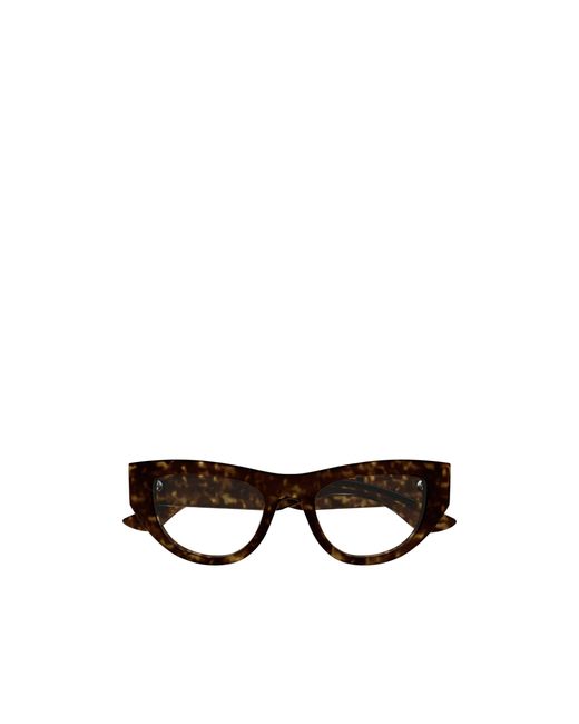 McQueen White Eyewear Cat-Eye Frame Glasses
