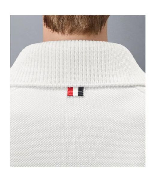 Thom Browne White 4-Bar-Stripe Jacket