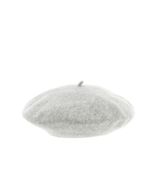Maison Margiela White Beret Hat for men