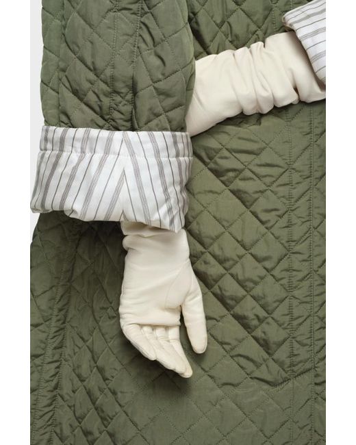 Maison Margiela Green Quilted Coat