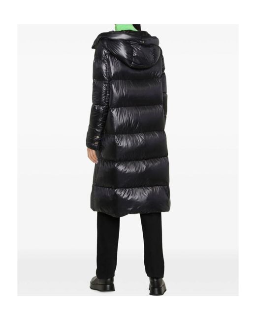 Herno Black Long-Sleeve Hooded Down Jacket
