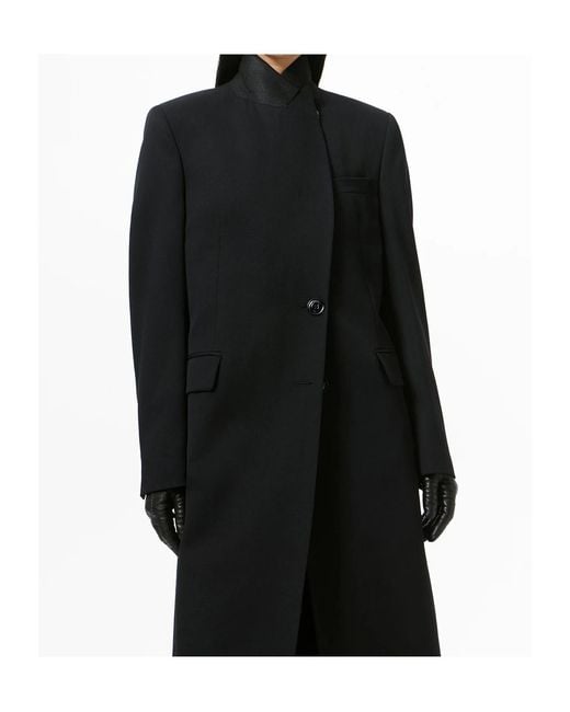 Our Legacy Black Peak-Lapel Coat