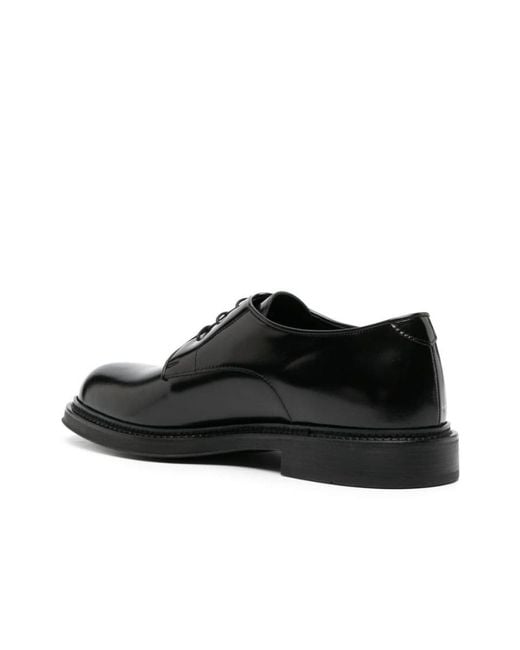 Emporio Armani Black Lace-up Shoes for men