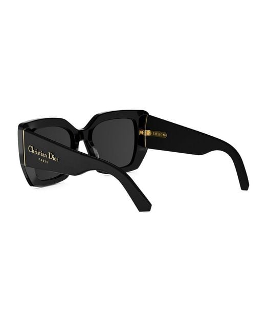 Dior Black Eyewear Butterfly Frame Sunglasses
