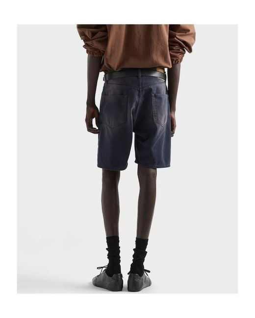 Prada Blue Denim Bermudas for men