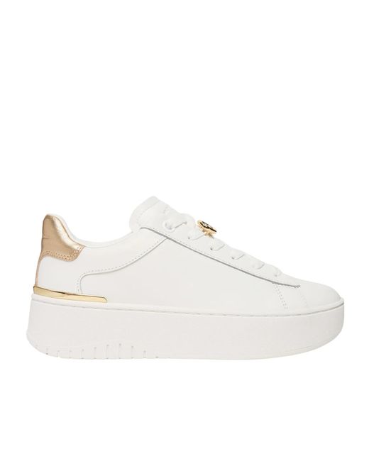 MICHAEL Michael Kors White Dottie Lace-Up Sneakers