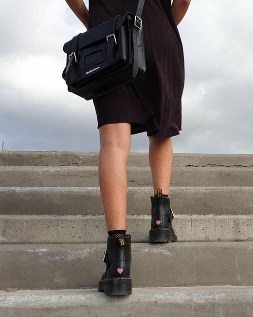 Dr. Martens Black 11 Inch Messenger Bag for men