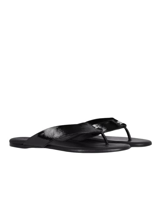 Courreges Multicolor Vinyl-Texture Logo Slides
