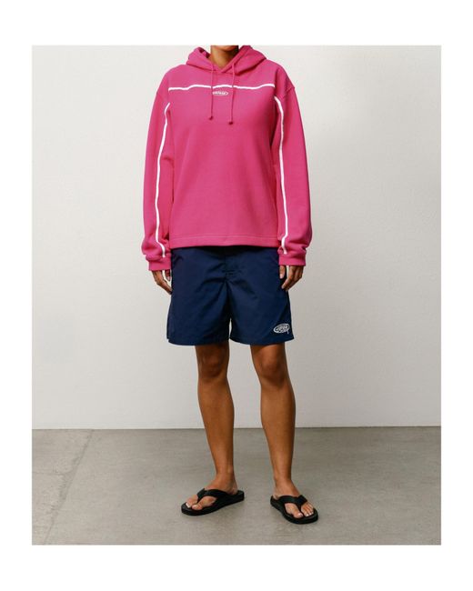 Stussy Pink Oval Pullover Hoodie for men