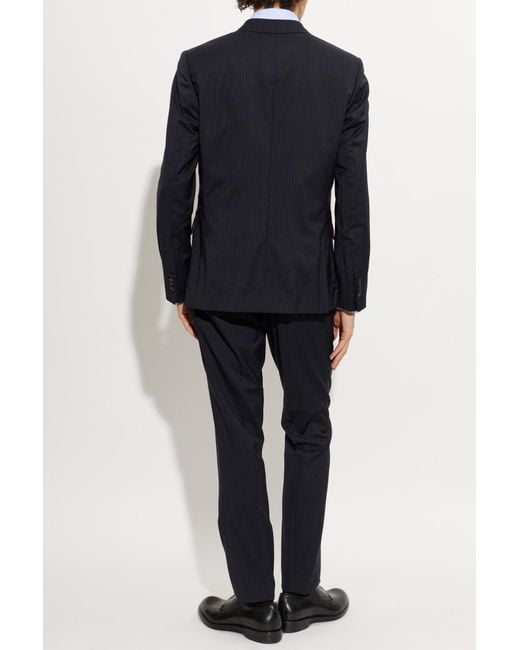Paul Smith Blue Long-Sleeved Suit for men