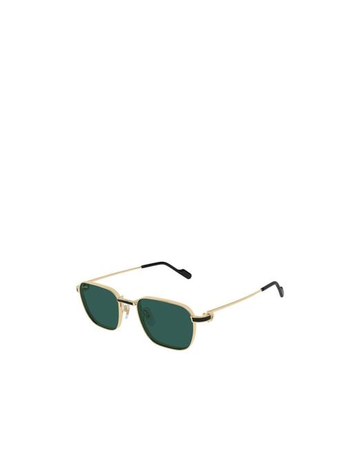 Cartier Green Square Frame Sunglasses for men