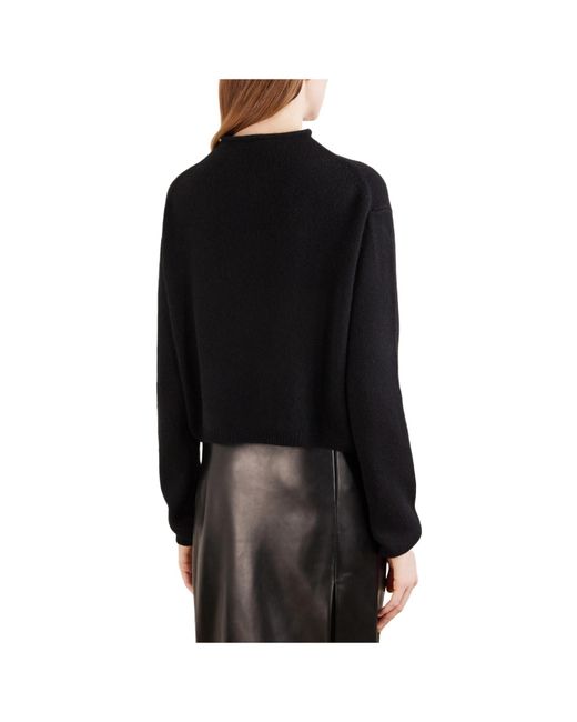 Khaite Black Blend Turtleneck Sweater