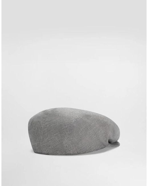 Dolce & Gabbana Gray Flat Cap for men