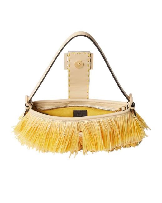 Fendi Metallic Baby B Shoulder Bag