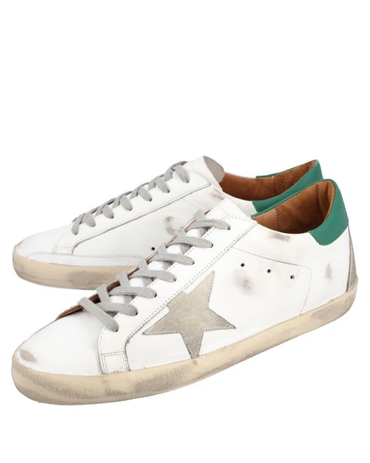 Golden Goose Deluxe Brand White Super Star Low-Top Sneakers for men