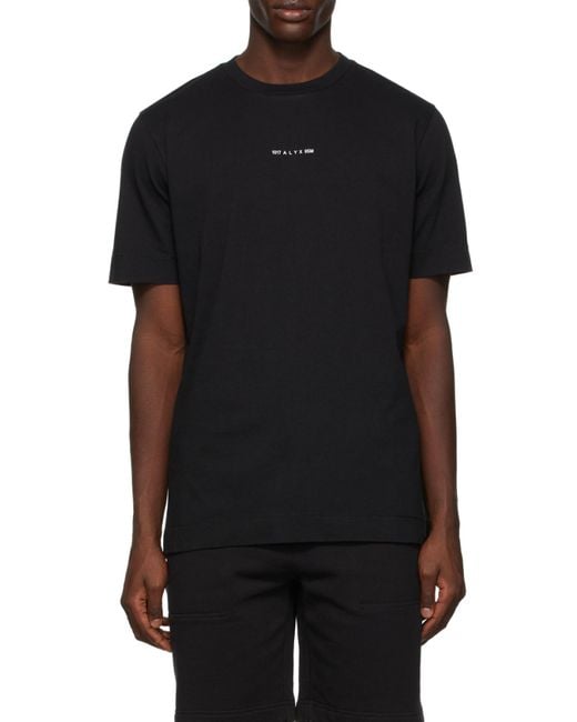 1017 ALYX 9SM Black Graphic Print T-Shirt for men