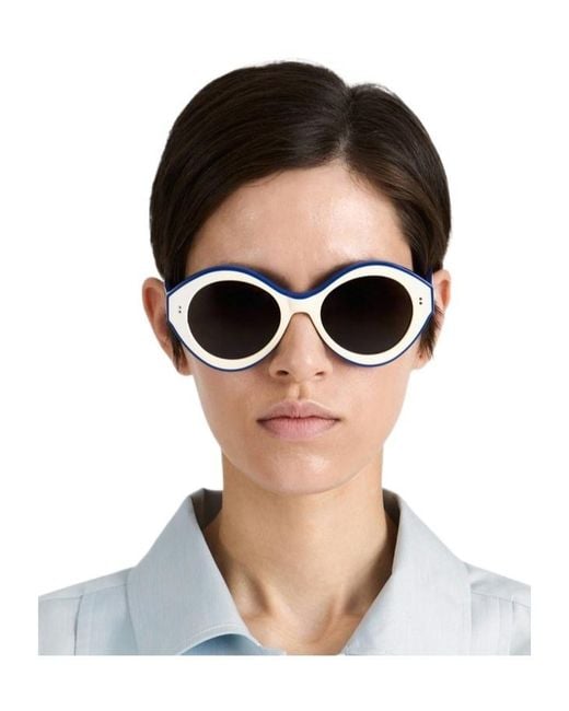 J.W. Anderson Black Oval-Frame Tinted Sunglasses