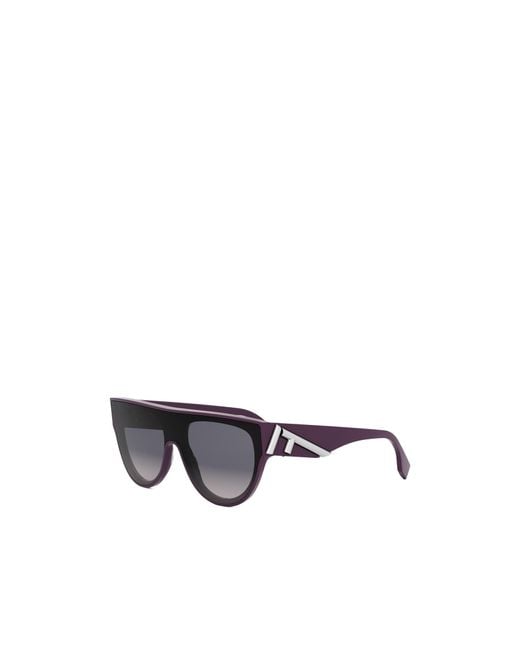 Fendi Multicolor Eyewear Shield Frame Sunglasses