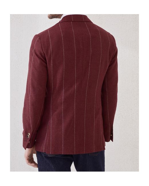 Brunello Cucinelli Red Cavallo Blazer for men