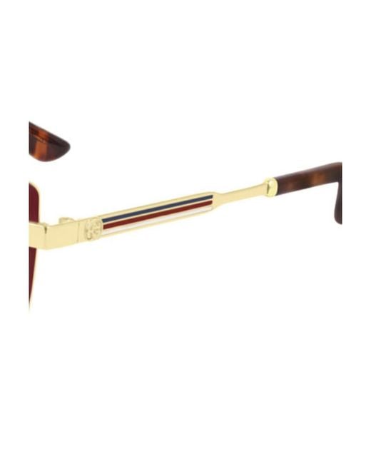 Gucci White Logo Details Sunglasses