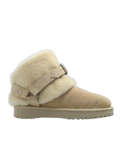 Burberry Natural Chubby Buckle-Detailed Snow Boots