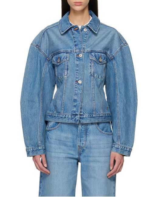 Jacquemus Blue La Veste De-Nimes Belted Denim Jacket