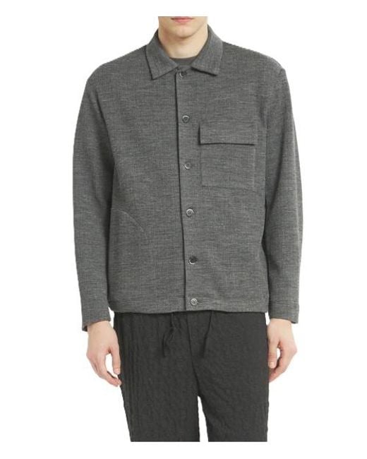 Barena Gray Shirt-Style Jacket for men