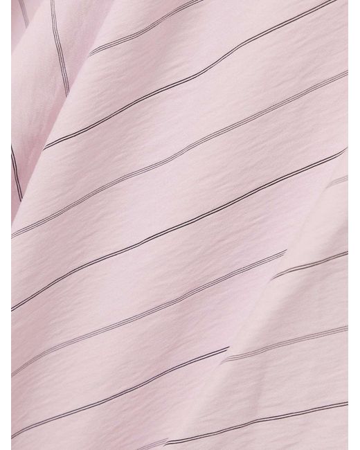 Proenza Schouler Pink Cutout Striped Woven Midi Dress