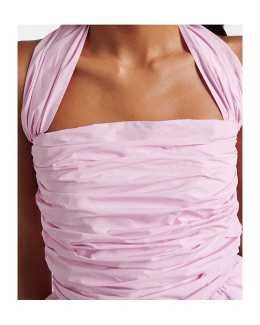 Patou Purple Bow-Detail Gown