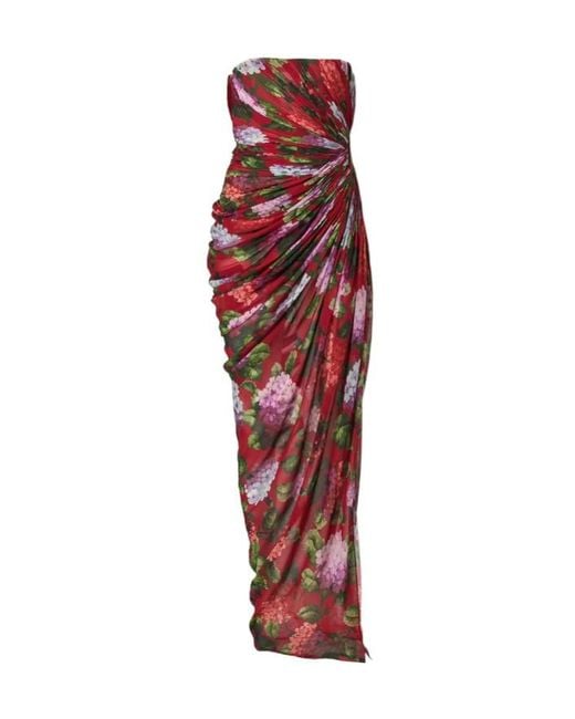 Carolina Herrera Red Sleeveless Dress