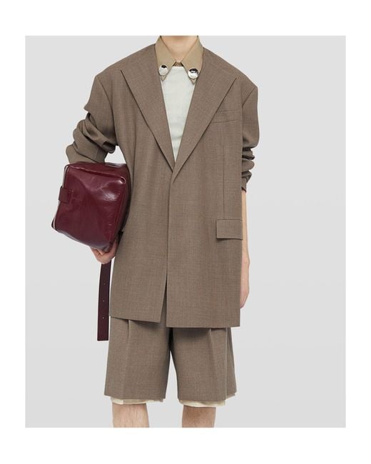 Jil Sander Brown Tailored Jacket for men
