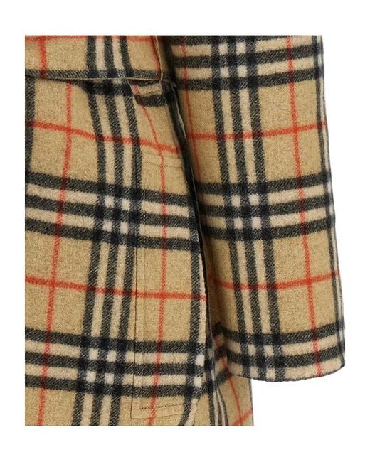 Burberry Natural Belted Reversible Coat
