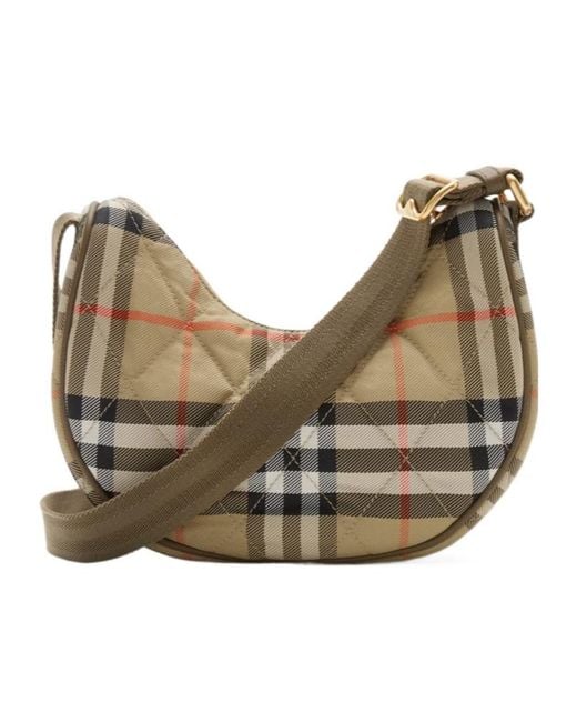 Burberry Multicolor Horseshoe Checked Crossbody Bag