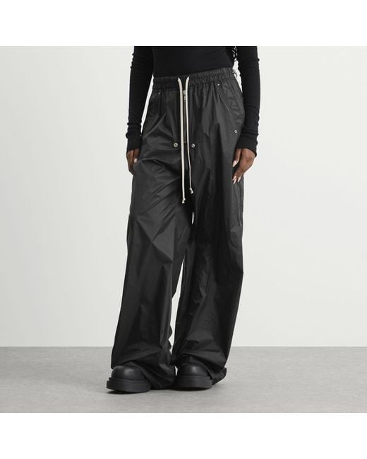 Rick Owens Gray Button Detail Palazzo Pants