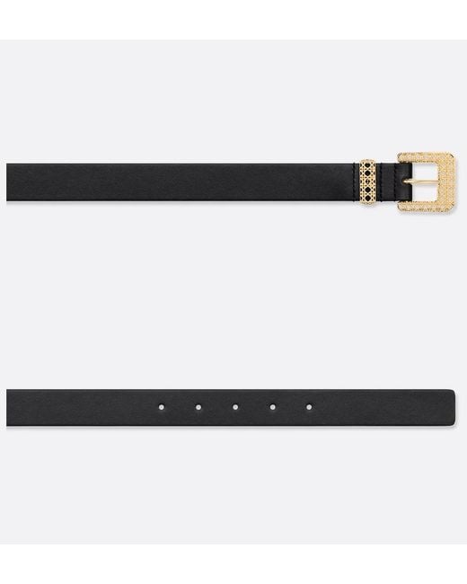 Dior White Cannage Belt