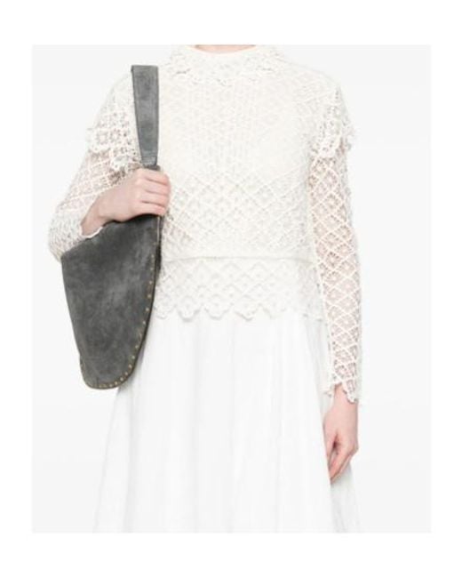Isabel Marant White Top Ludivine Top